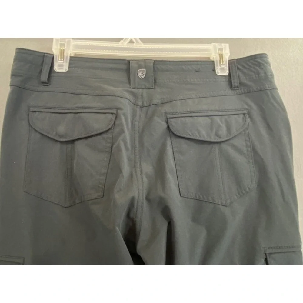 KUHL Womens 12 Cargo Pants Regular Gray‎ Outdoor Hiking Travel adjustable